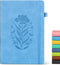 Lined Journal Notebook for Men Women, A5 Leather Journals for Writing, Blue 200 Pages College Ruled Journal Notebook, Travel Daily Journal Noteboo...