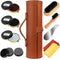 Shoe Shine Kit with PU Leather Sleek Elegant Case, 12-Piece Travel Shoe Shine Brush kit...
