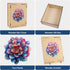 Wooden Puzzle for Adults, Gem Flower Wooden Jigsaw Puzzles(11.2 * 15.9in-200pcs), Beautiful Wooden Puzzle with Box Birthday Gifts for Adults and K...