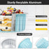EUSOAR Aluminum Pans with Lids, 30pcs 5oz 125ml Disposable Aluminum Foil Muffin Liners Ramekins Cupcake Baking Cups, Disposable Foil Baking Cups C...