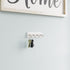 Franklin Brass Key Tidy (2-Pack) Pure White Key Holder 7" Wall Mount Key Rack 4 Key Hooks for Wall, Hallway, Entry Small Keychain Rail Organizer B...