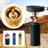 2PCS Butane To Propane Adapter For 1Lb Propane Small Tank, Gold Silver Camping Stove Adapter With Portable Zip Carry Case, Propane Canister Conver...