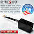 2-Pack RJ11 to RJ45 Adapter Phone Line to Ethernet – RJ45 Female to RJ11 Male for Landline, Fax, DSL Modem Connection (Black, Made in USA)...