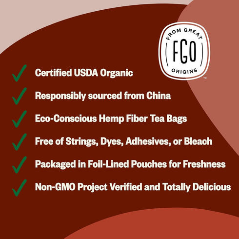 FGO Organic Oolong Tea, Eco-Conscious Tea Bags, 100 Count, Packaging May Vary (Pack of 1)...