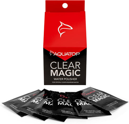 Aquatop Clear Magic Water Polisher, 6 Pack – For Saltwater & Freshwater Tanks, Aquarium Cleaner, Water Clarifier for Fish Tank, Keeps Water Crysta...