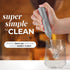 Zulay Kitchen Duracell Powered Milk Frother Handheld Foam Maker - Whisk Drink Mixer for Coffee, Latte, Matcha, Cappuccino - Mini Foamer by Milk Bo...