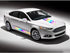 Universal Racing Car Body Side Skirt Hood Rearview Mirror Sticker Vinyl Colorful YQ28 (5 PCS)...