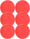 Pyrex 7201-PC 4-Cup Red Plastic Food Storage Lid, Made in USA - 6 Pack...