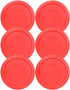 Pyrex 7201-PC 4-Cup Red Plastic Food Storage Lid, Made in USA - 6 Pack...