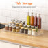Lifewit Plastic 3-Tier Spice Rack, Clear Spice Organization for Cabinet, Counter, Organizer Shelf for Condiment, Seasoning, Syrup,Liquor, Medicine...