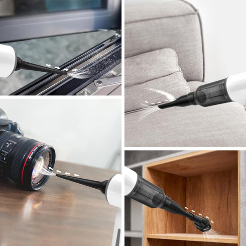 Cordless Vacuum Cleaner-Mini Air Duster, Portable Handheld Vacuum, 3 in1Dry Use for Car Keyboard,Dust Buster & Air Blower for Kitchen, 5500PA Suct...