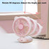 Handheld Fan Mini, Cute Hand Fan Portable, Powerful USB Rechargeable Fan with 4 Speeds and LED Display for Kids Women, Battery Small Electric Hand...