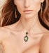 Lucky Clover Cameo Necklace Best Friend Heart Charms Jewelry 2 Chain Deluxe Gift...