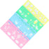 4pcs Plastic Drawing Stencils Set Plastic Ruler Animals Painting Templates Colorful Drawing Scale Template DIY Crafts Set for Art and Craft Projec...