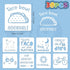 30 Pack Baby Shower Stencils Cute Onesie Stencil Mixed Animals Pattern Painting Stencils Templates Reusable for Painting Bodysuit Bags Shirts...
