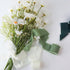 Cream & Green Silk Ribbon, Handmade Chiffon Ribbon 1.5" x 7Yd 3 Rolls, for Gifts Wrapping, DIY Crafts, Wedding Invitations, Bridal Bouquets...