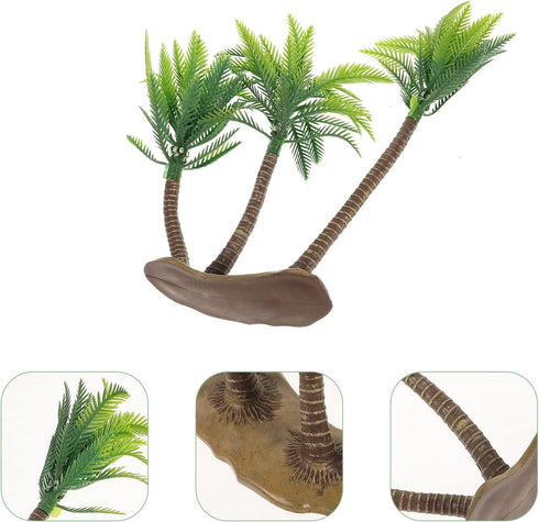 BESTOYARD Artificial Coconut Tree Decor Mini Tropical Palm Trees Fairy Garden Landscape Scenery Decoration...