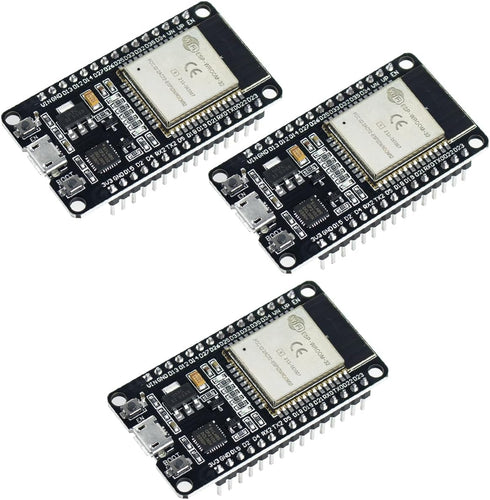 3Pack ESP32 ESP-WROOM-32 Development Board WiFi + Bluetooth CP2102 Dual Core 2.4Ghz Microcontroller Compatible with Arduino...