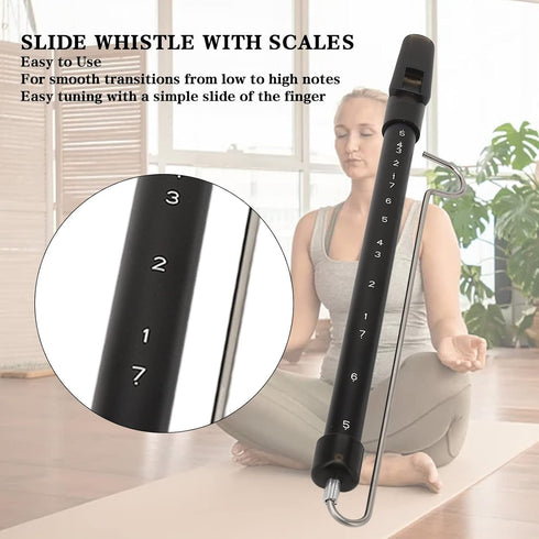 Whistle Slide Set Parentchild Games Aluminum Alloy Rod Slide Whistle Portable Children Educational Instrument for Performances...