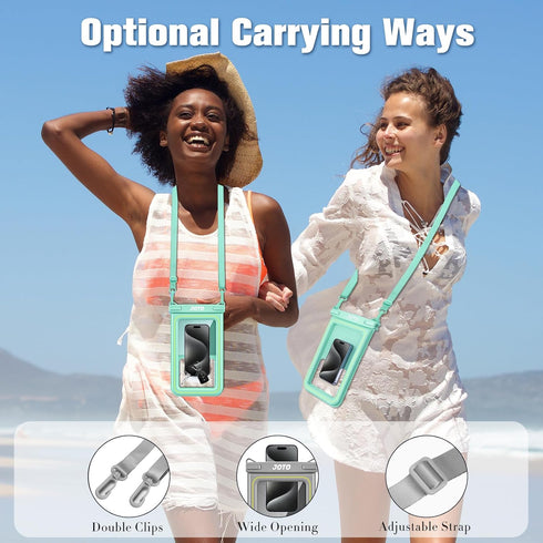 JOTO IP68 Large Waterproof Floating Phone Pouch, Big Float Dry Bag Cellphone Holder Case for iPhone 14 13 12 11 Pro Max Galaxy S23 Ultra S22 S21 W...