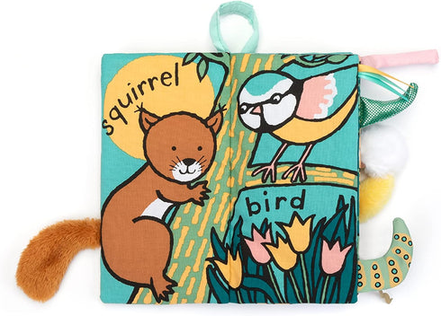 Jellycat Garden Tails Soft Fabric Book for Baby...
