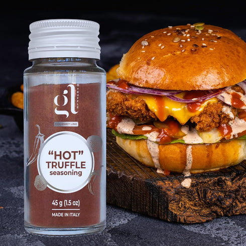 Spicy Hot Truffle Seasoning 45g (1.59 oz) of All-Purpose Gourmet Truffle Powder, Made with dried Chili Pepper & Summer Black Truffle, Non GMO, Pro...