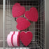 Heart Shaped Sponge, Dual-Sided Kitchen Scrubber for Washing Dishes, Pots, Pans and General Household Cleaning, Pink (24 Pack)...