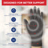 Doctor Developed Arthritis Gloves, Full Finger Compression Gloves for Raynauds, Compression Gloves for Arthritis for Women & Men With Doctor Handb...
