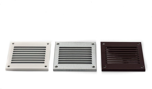 Vent Systems 4'' x 4'' Inch Galvanized Air Vent Cover Metal Air Return Grill with Built in Pest Guard Screen HVAC Vent Cover for Home Improvement ...