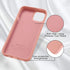 JOYLAND Dinosaur Couple Phone Case for iPhone 13,Pink Liquid Silicone Couple Phone Case Luxury Girly Case,Funny Soft Gel Rubber Full-Body Protecti...