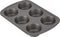 GoodCook Everyday Nonstick Steel Muffin Pan, 6 cup, Gray...