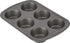 GoodCook Everyday Nonstick Steel Muffin Pan, 6 cup, Gray...