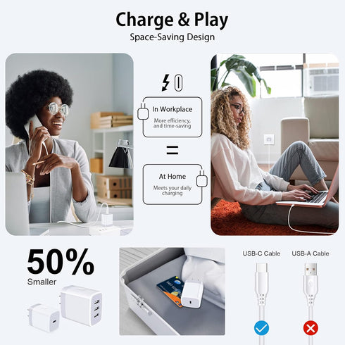 Samsung Fast Charging Block for Samsung Galaxy A15 5G A14 5G/A54/A25/A24/A34/A23/A03s/A13/A53/S23/S22/S21 FE/S20/Z Fold 5/Z Flip 5,USB Type C Powe...