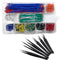 QISF 560Pcs Breadboard Jumper Wires Assorted Kit, Preformed Breadboard U-Shape Jumper Wires 14 Assorted Length + 6PCS Staniless Steel ESD Anti-Sta...