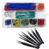 QISF 560Pcs Breadboard Jumper Wires Assorted Kit, Preformed Breadboard U-Shape Jumper Wires 14 Assorted Length + 6PCS Staniless Steel ESD Anti-Sta...