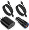 Car Charger Fast Charging Type C, Excgood Super Fast Charger Kit Set 25W USB C Wall Charger Adapter for Galaxy S24 Ultra S23 FE S22 S20 A54 A53 A1...