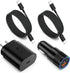 Car Charger Fast Charging Type C, Excgood Super Fast Charger Kit Set 25W USB C Wall Charger Adapter for Galaxy S24 Ultra S23 FE S22 S20 A54 A53 A1...