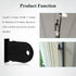 Outdoor Resin Shed Hasp Latch, Bolt Latch, Replacement for The Rubbermaid Outdoor Resin Shed Hasp Latch, Black Solid Core Plastic 1 Pcs...
