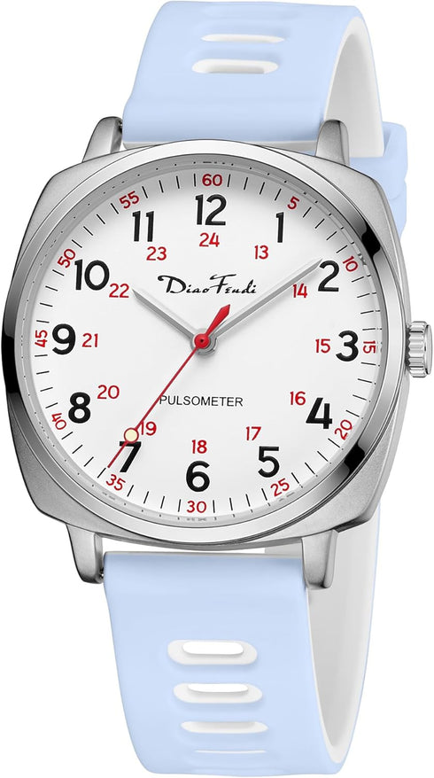 Diaofendi Waterproof Nurse Watch for Medical Professionals,Women Men, 24 Hour with Second Hand, Military Time Easy to Read Dial...