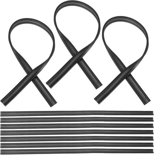 Wiper Blade Refill, 27.5inch Wiper Blade Refill 10pcs Universal Windshield Frameless Strips Inserts Replacement for Front Car Easy Install Fits fo...