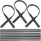 Wiper Blade Refill, 27.5inch Wiper Blade Refill 10pcs Universal Windshield Frameless Strips Inserts Replacement for Front Car Easy Install Fits fo...