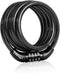 Bike Lock Cable, Bike Accessories Bicycle Lock, Bike Locks Heavy Duty Anti Theft, Combination Cable Lock for Outdoor Equipment, Black (1 Pcs, 3Ft,...