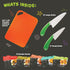 MasterChef Junior Knife and Cutting Board Set - Includes Real Cutting Tools for Kids and 15 Cooking Childrens Baking Recipes - Great for Homemade ...