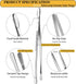 JETKONG 2 Pcs 16-Inch Kitchen Tweezers Extra Long Tweezer Tongs, Heavy Duty Stainless Steel Cooking Tweezers (Silver)...
