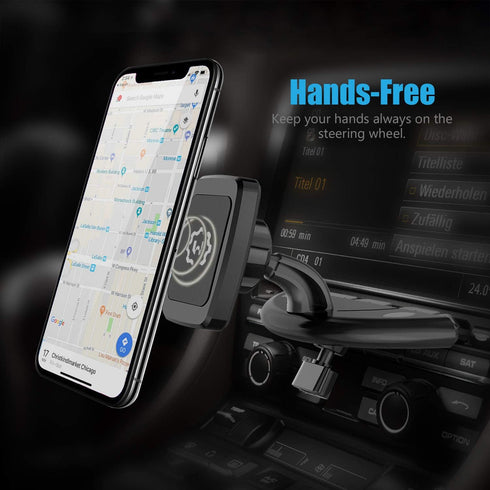 WixGear Rectangular Head Universal CD Slot Magnetic Car Mount Holder, for Cell Phones and Mini Tablets with Fast Swift-Snap Technology......