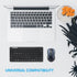 Multi-Device Bluetooth Keyboard Compact Slim Wireless Keyboards Compatible with Windows, Mac, Android, iPad, Phone – Easy-Switch up to 3 Devices, ...