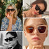 Vintage Square Cat Eye Sunglasses Women Large Trendy Retro Sun Glasses Classic Thick Rectangle Frame...