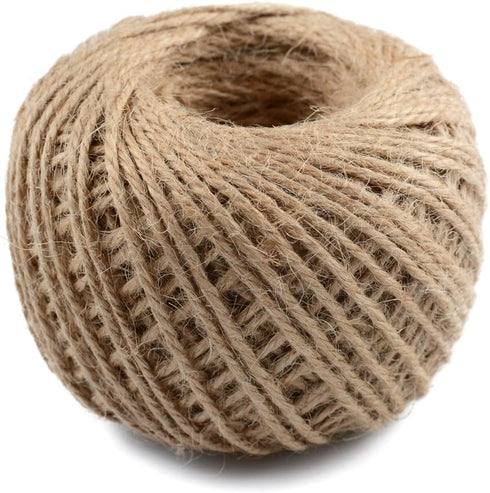 328 Feet Natural Jute Twine 3 Ply Gift Wrapping String DIY Rope Garden Twine Cord for Arts Crafts and Gardening Applications......