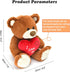 I Love You! 10'' Teddy Bear with Red Heart, Soft Plush Bear Doll Stuffed Animal Toys Valentines Day Decor Gifts for Her/Girlfriend Lover Mom Kids ...