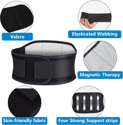 Heating Magnetic Therapy Back Brace Support Belt for Men Women, for Sciatica, Herniated Disc, Scoliosis Back Pain Relief - XXL1...